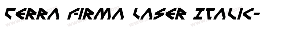 Terra Firma Laser Italic字体转换